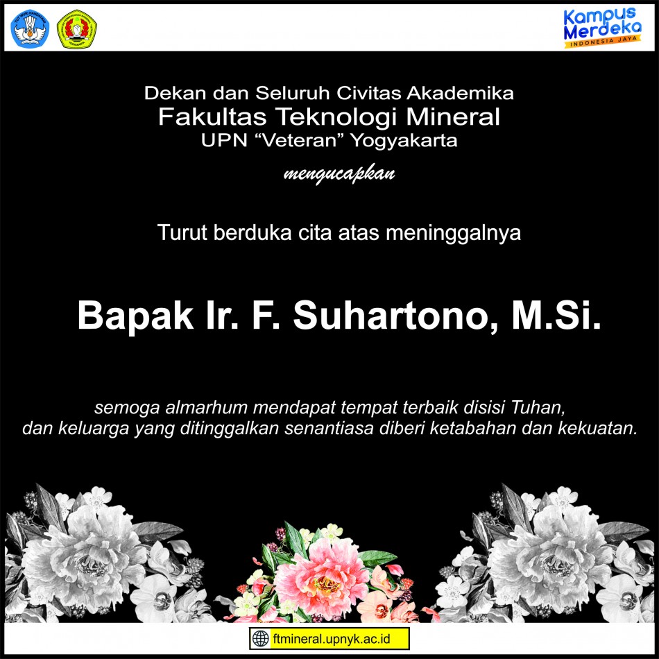 Berita Duka : Bapak Ir. F. Suhartono, M.Si. , tutup usia