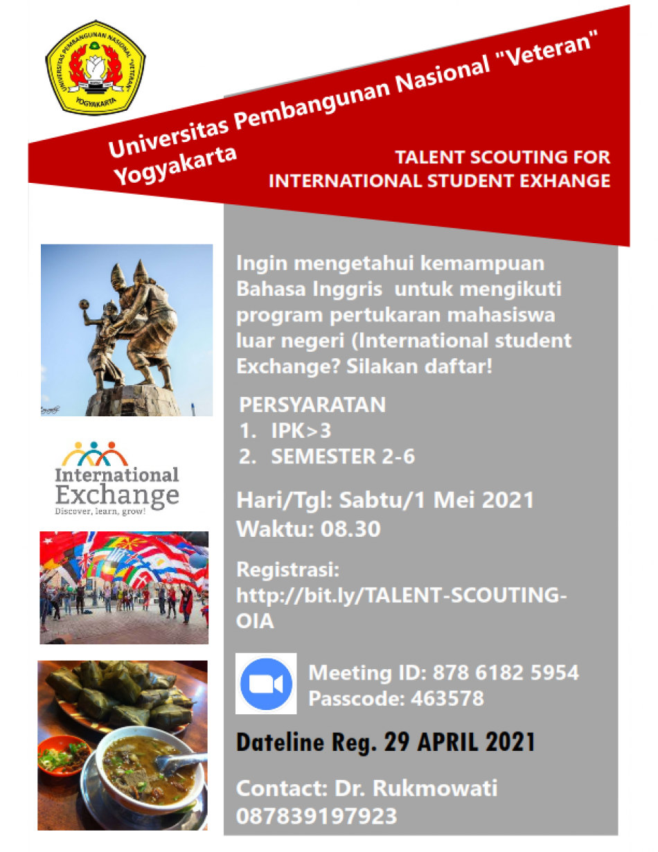 TALENT SCOUTING FOR INTERNATIONAL STUDENT EXCHANGE