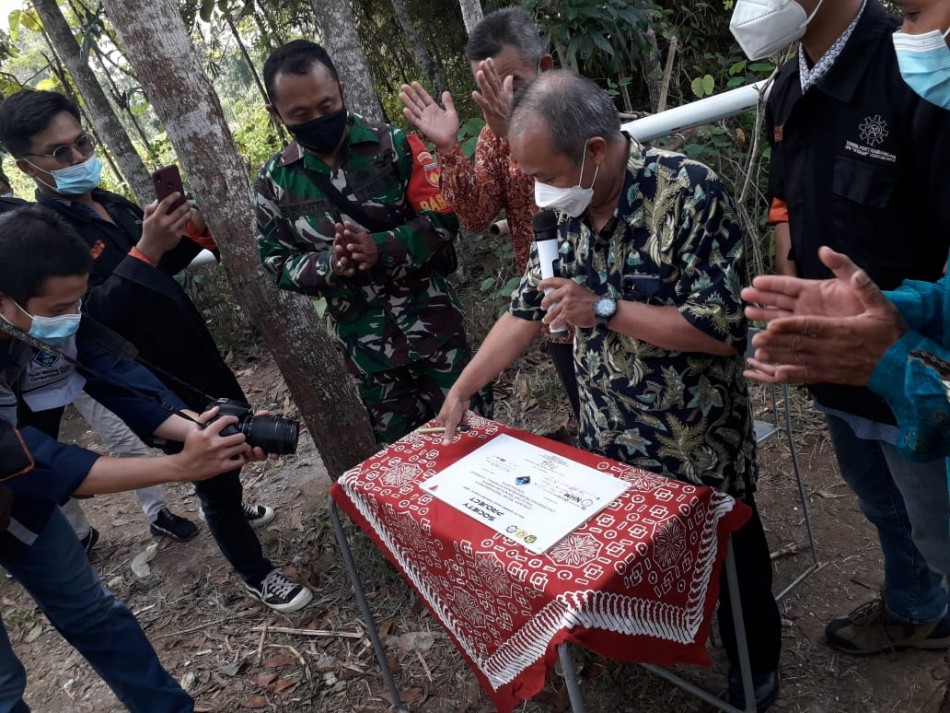 Peresmian Instalasi Pengairan Lahan Pertanian di Sokoliman 2, Bejiharjo, Gunung Kidul 
