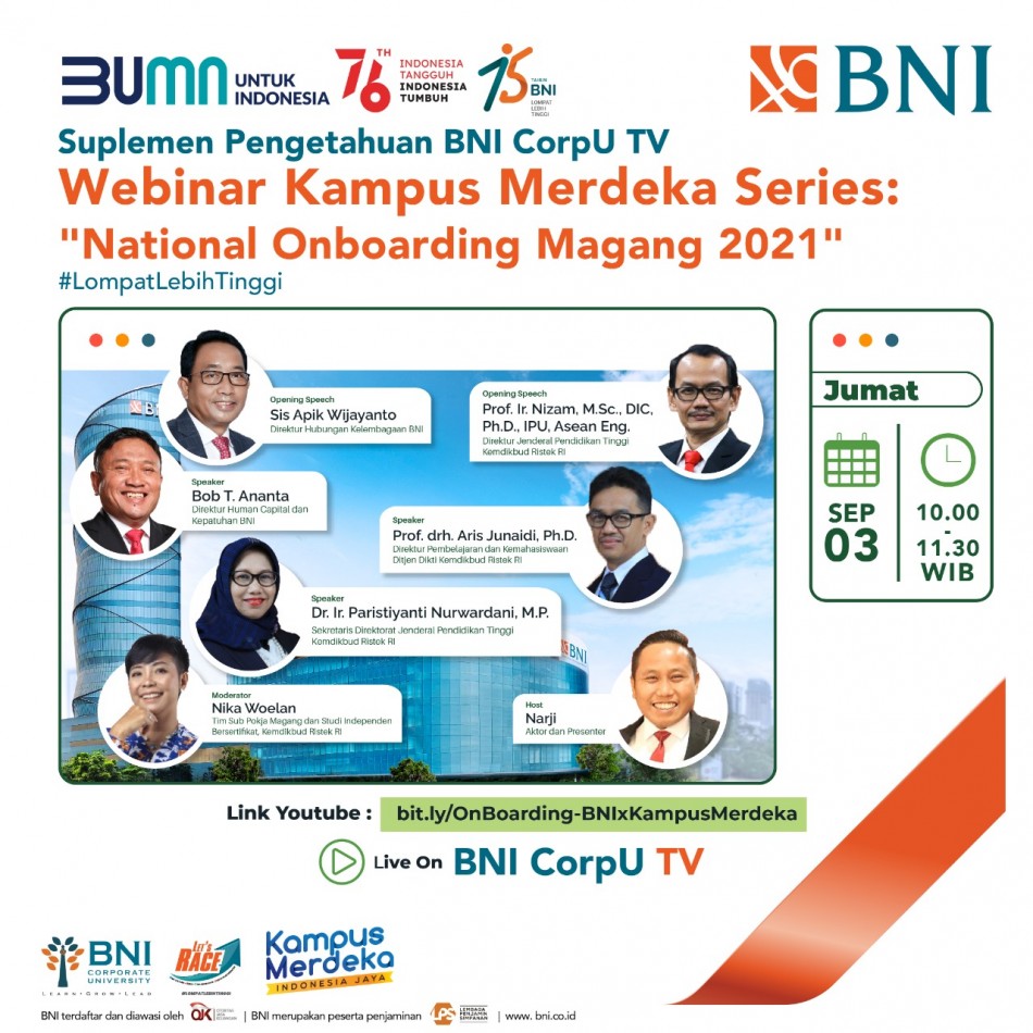 Webinar Kampus Merdeka Series "National Onboarding Magang 2021"