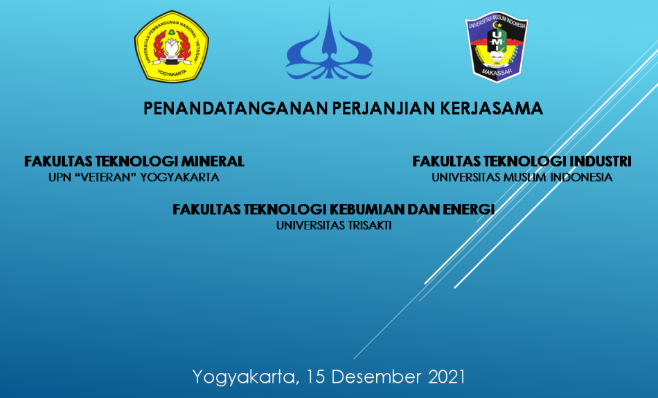 Penandatanganan Perjanjian Kerja Sama FTM UPNVY-FTKE USAKTI-FTI UMI