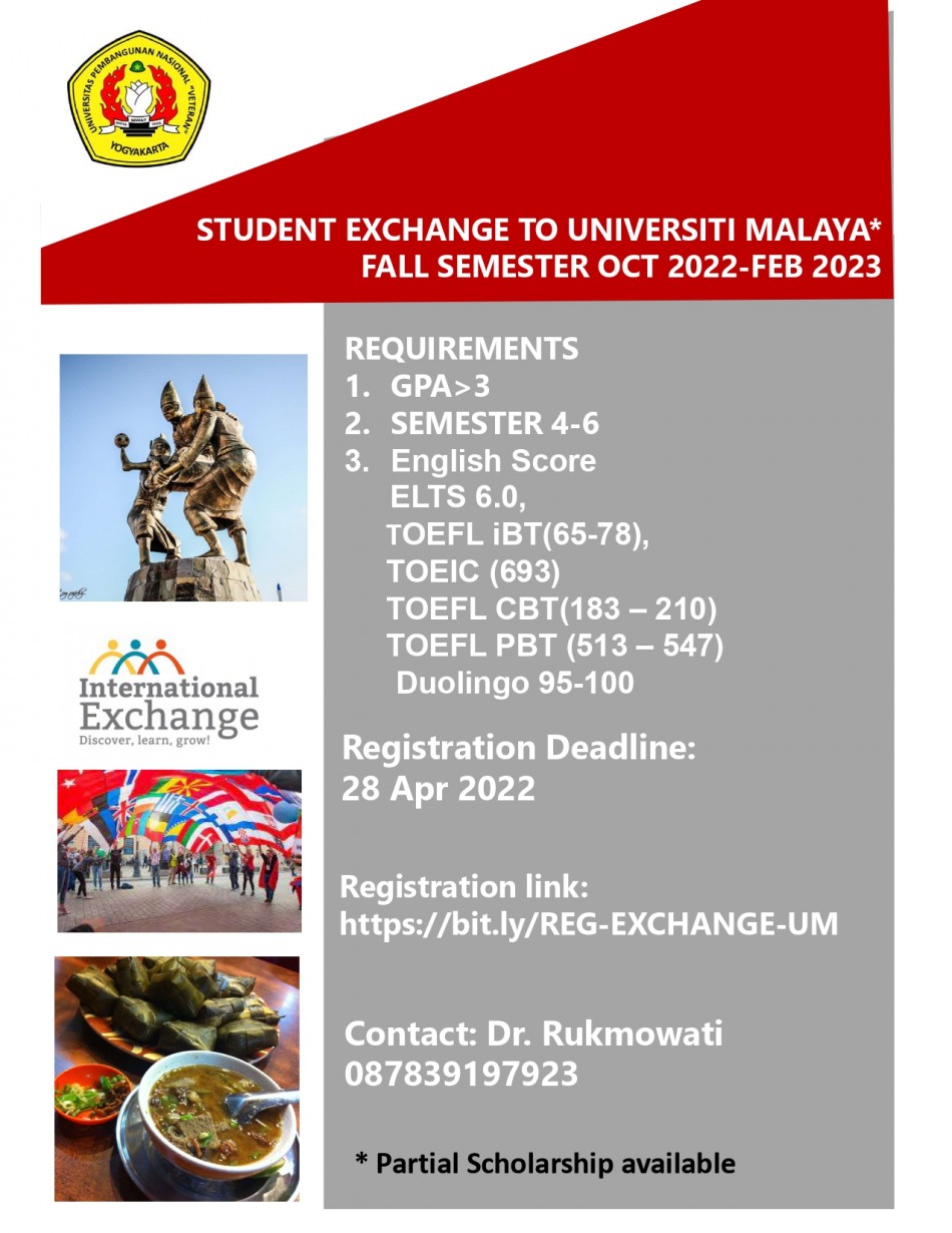 Student Exchange To Universiti Malaya 2022
