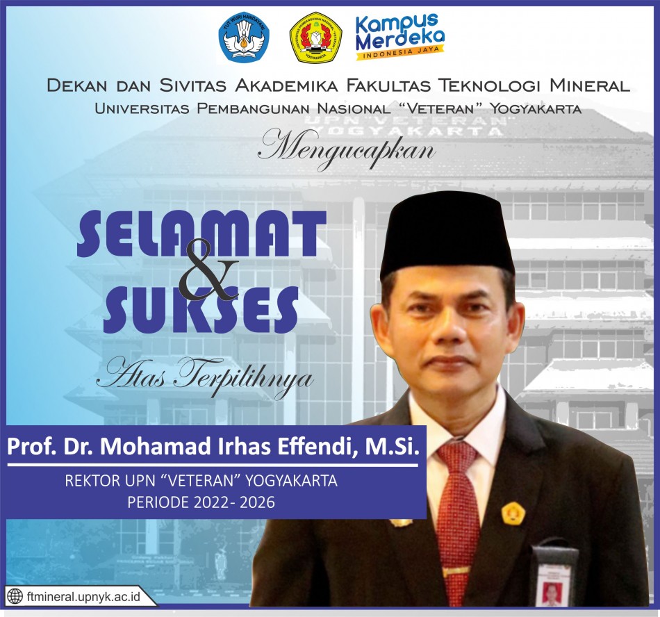Selamat dan Sukses Atas Terpilihnya Prof. Dr. Mohamad Irhas Effendi, M.Si. Sebagai Rektor UPN "Veteran" Yogyakarta