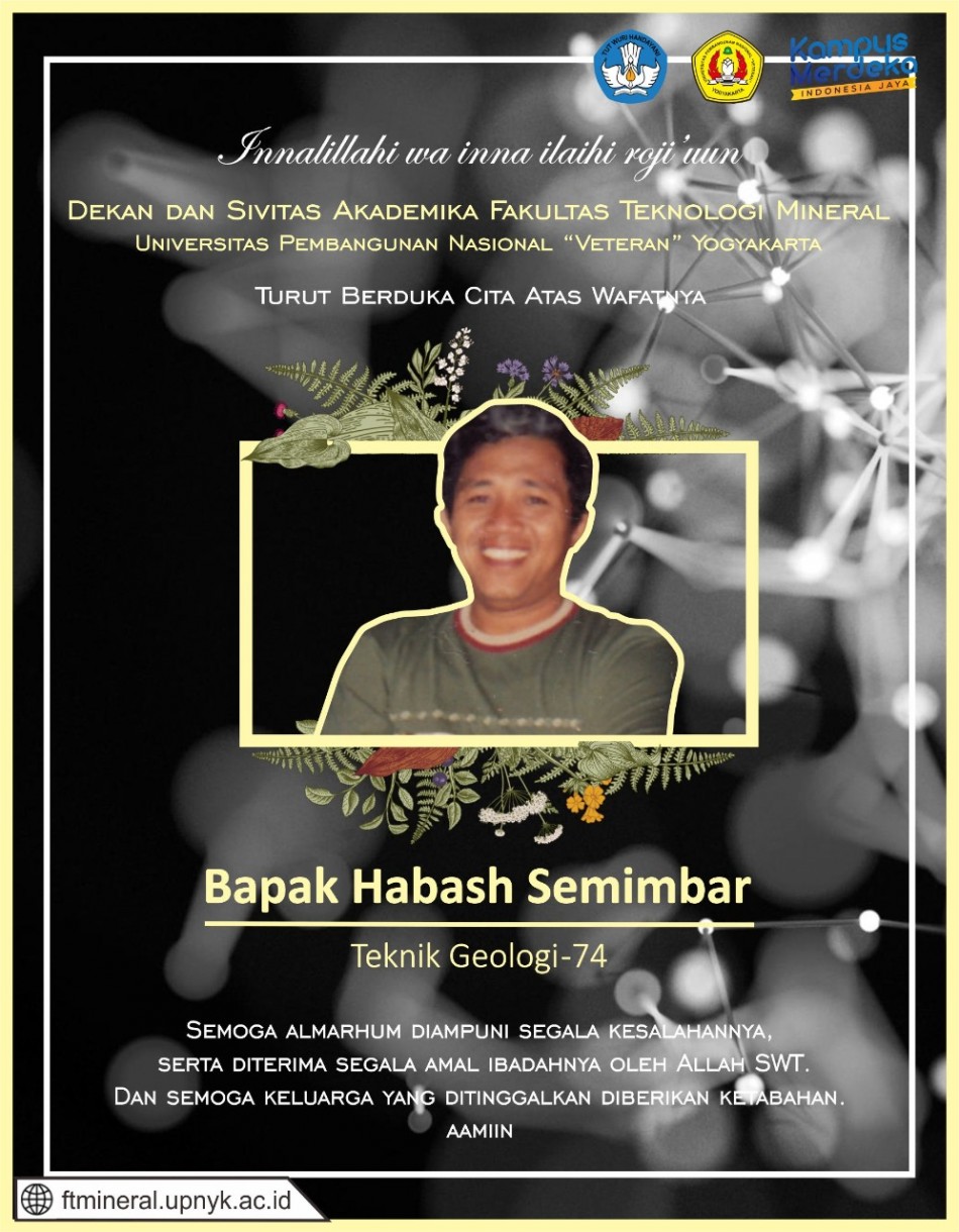 Berita Duka : Bapak Habash Semimbar, Alumni Teknik Geologi 74 Meninggal Dunia